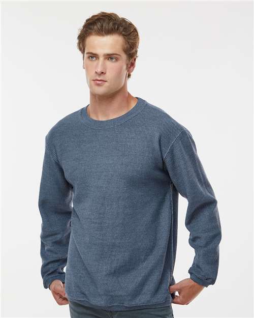 Unisex Corded Crewneck Sweatshirt - 19179 2