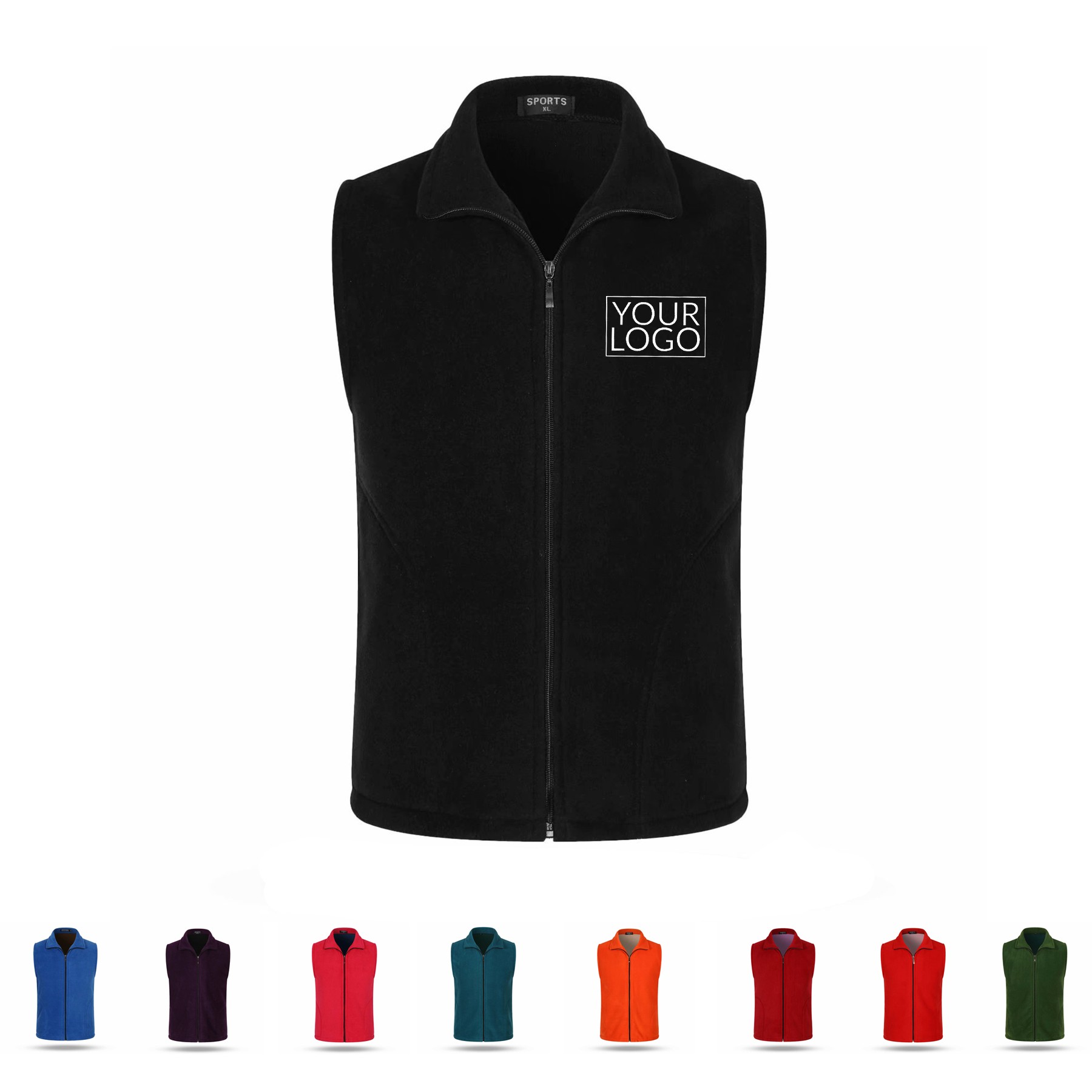 Full Zip Polar Fleece Vest