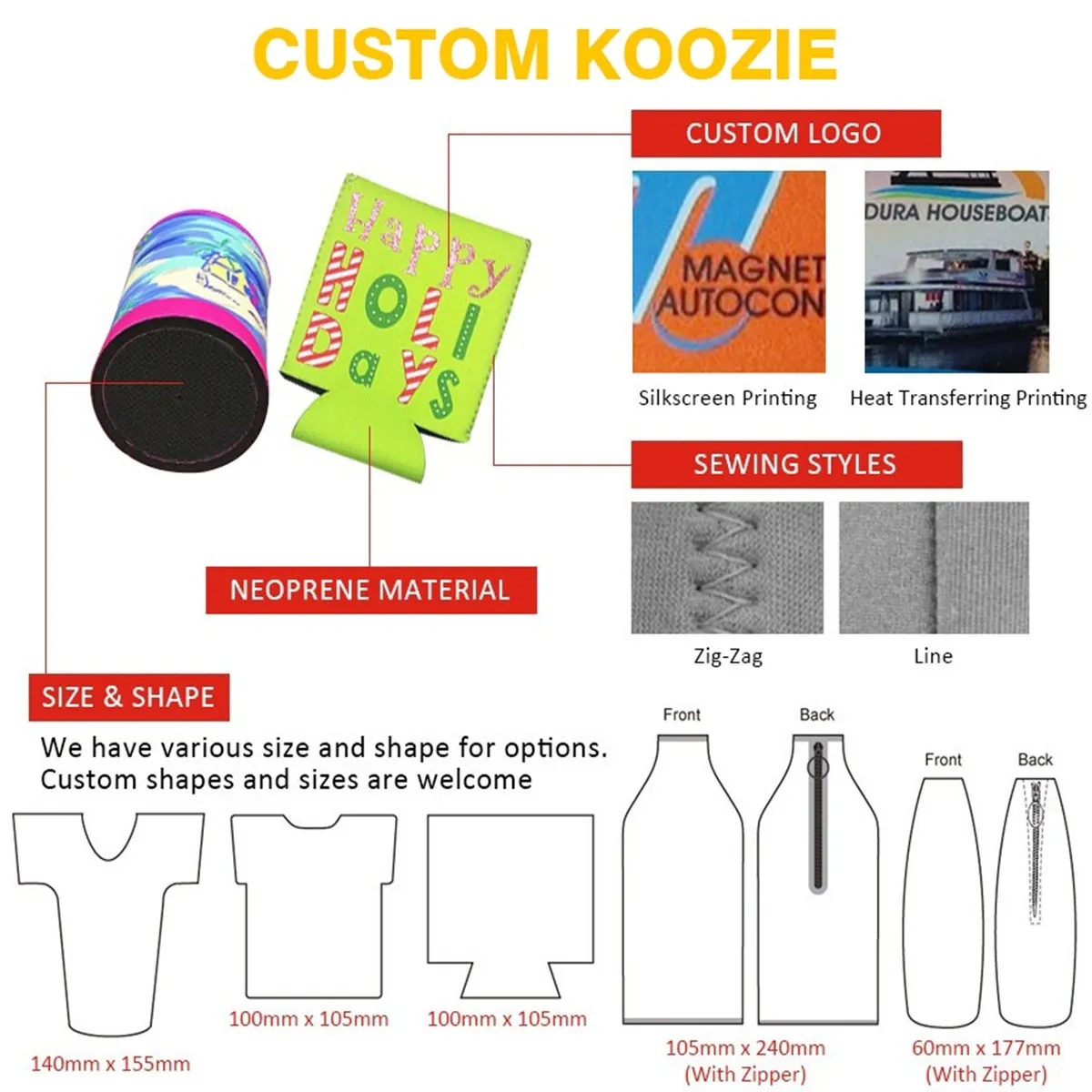 Chill Collapsible Can Cooler, custom koozie with logo imprint 4