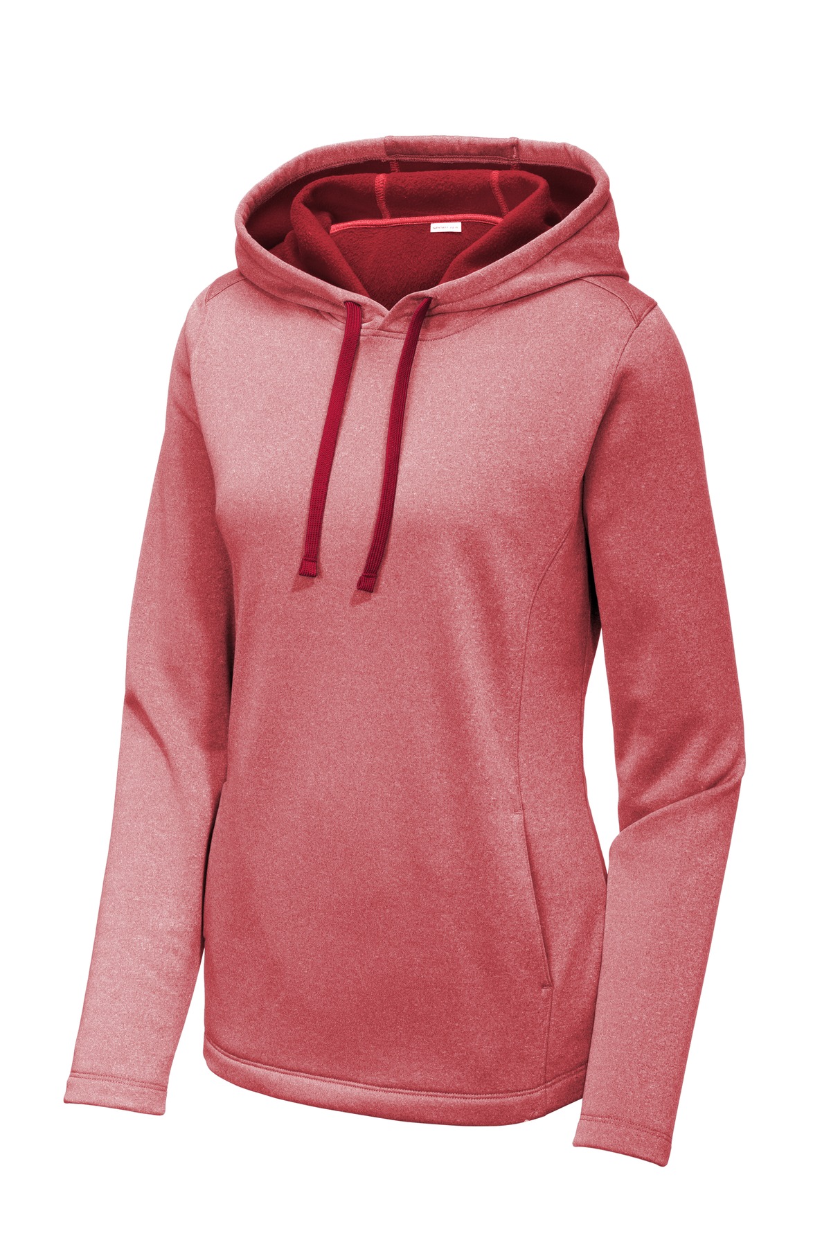 Sport-Tek Women's PosiCharge Sport-Wick Heather Fleece Hooded Pullover. LST264 7