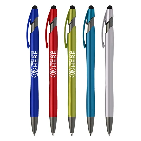 Metallic Vortex Stylus Pen with Gunmetal Trim 1