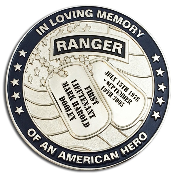 Zinc Alloy Challenge Coin with Antique Finish - Die Struck & 4
