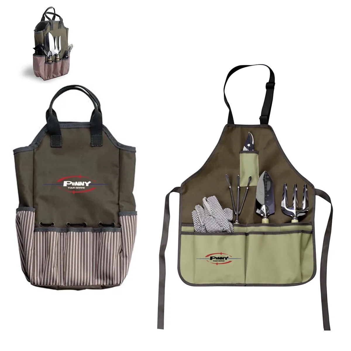 Oxford Cloth Gardening Aprons Work Tool Bag with Pockets 4