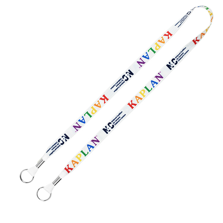"ROMEO" 5/8" Dual Attachment Soft & Smooth Sublimation Lanyard 1