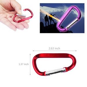 Aluminum Carabiner With Silver Screw Lock For Versatile Attachment 3
