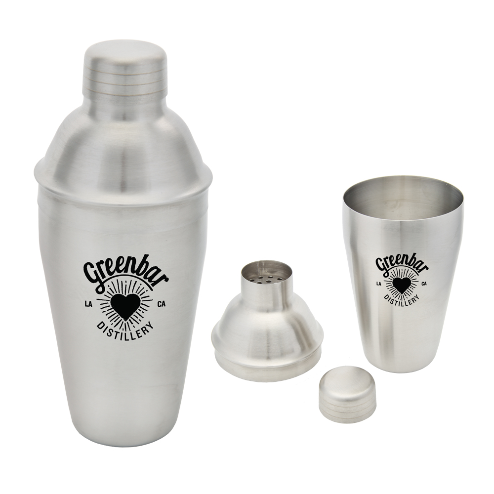 Mixologist 18 Oz. Cocktail Shaker w/ Strainer Lid 2