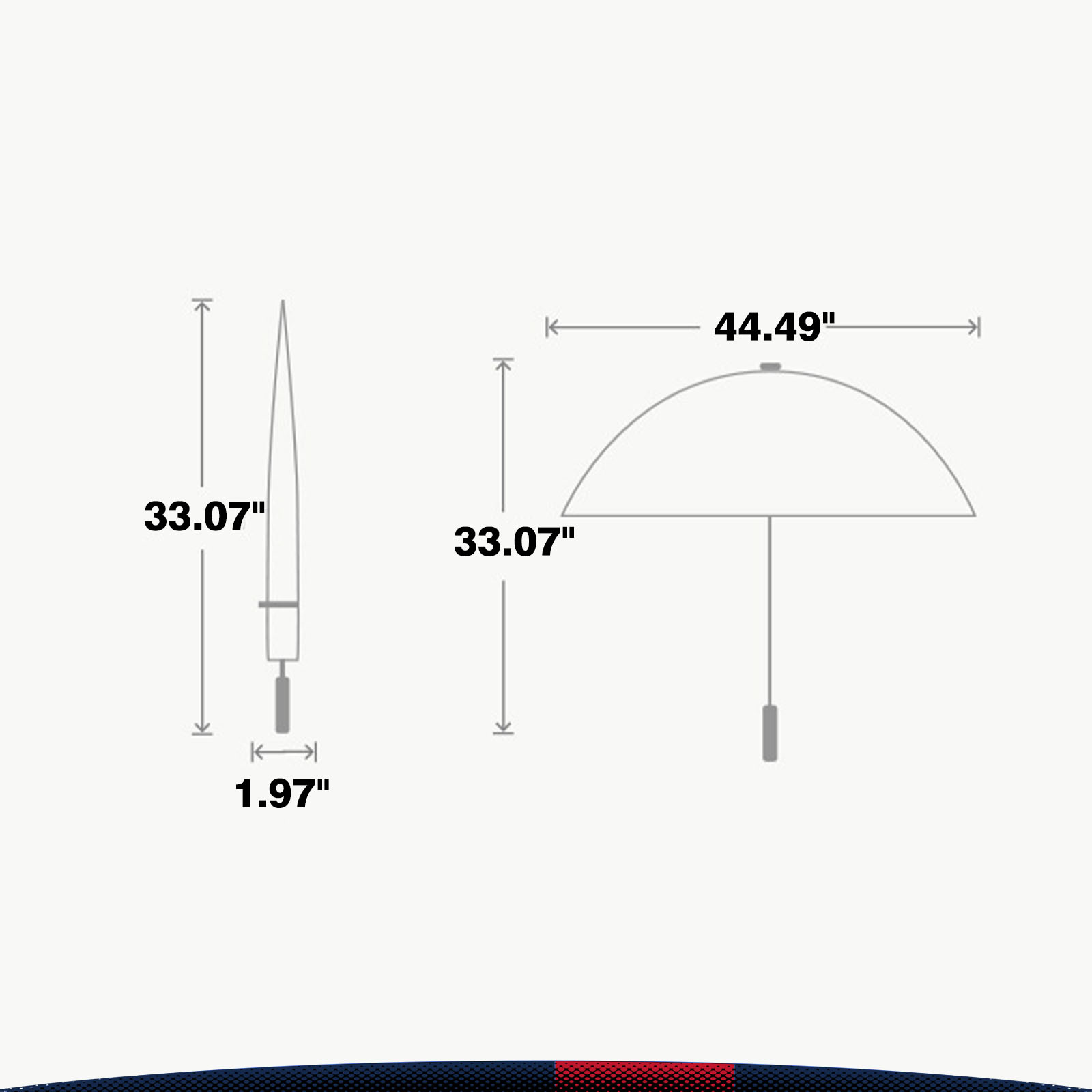 Trora Manual Straight Umbrella 6