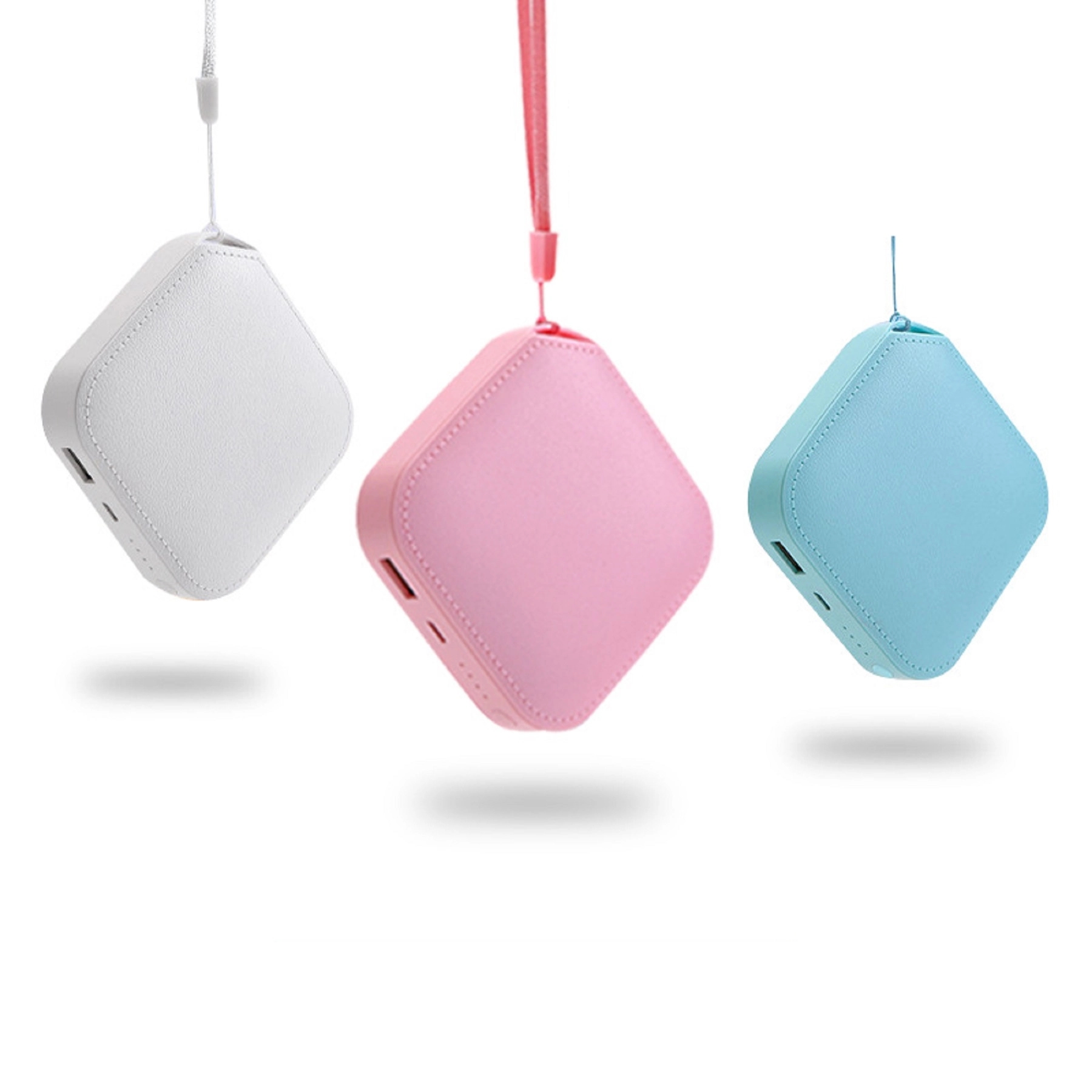 6000 mA Mini Leather Grain Power Bank 1