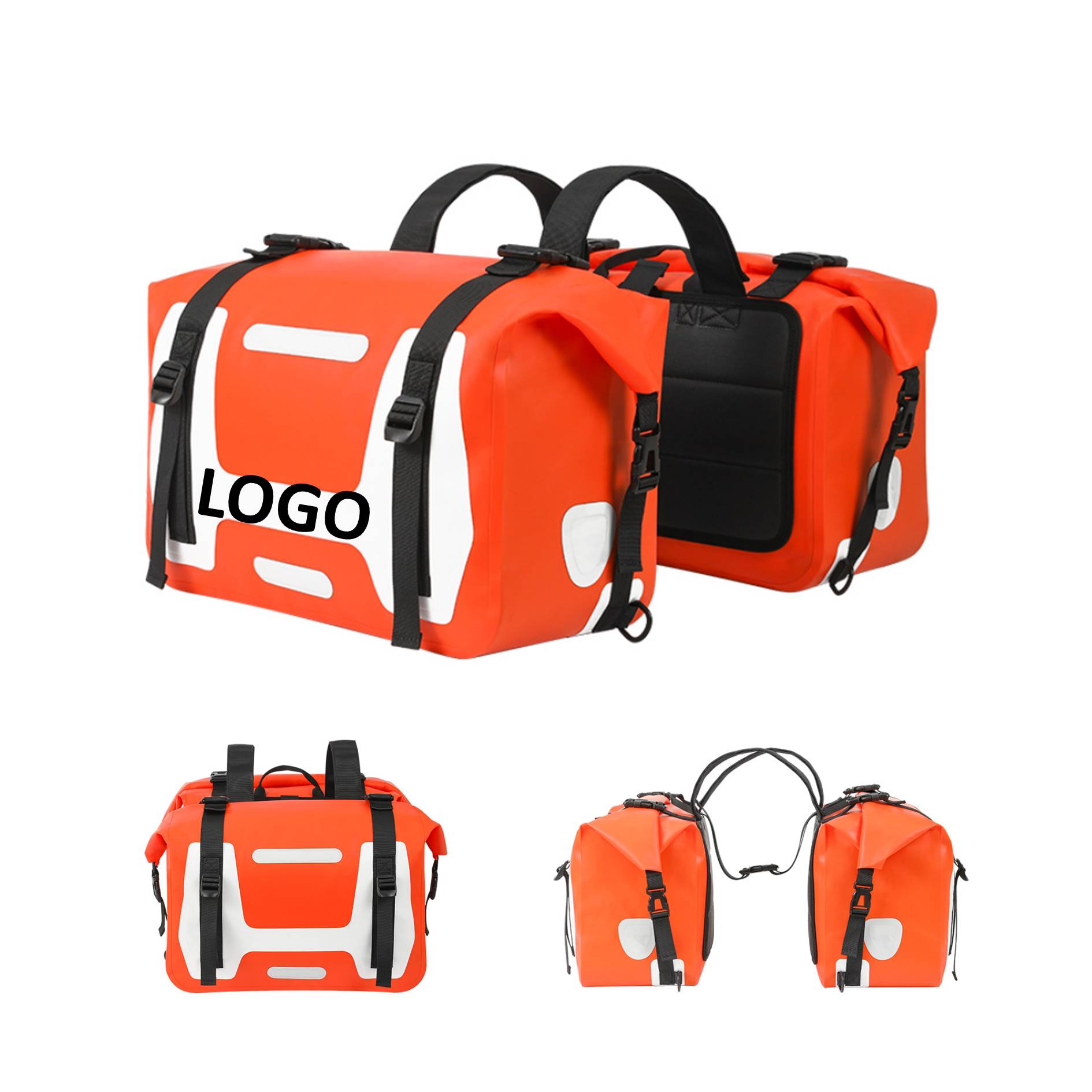 Motorcycle Tail Bag Waterproof Side Panniers 2