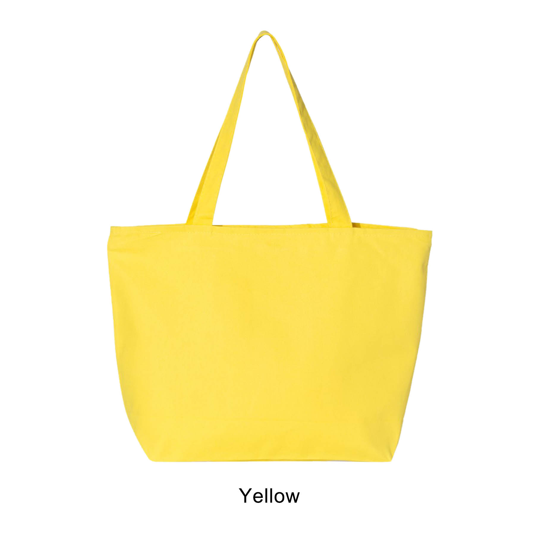 12 oz. Heavy Cotton Canvas 25L Zippered Tote Bag_R109BT 5