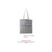 Recycled Cotton Herringbone Tote w/Zip Pocket 58