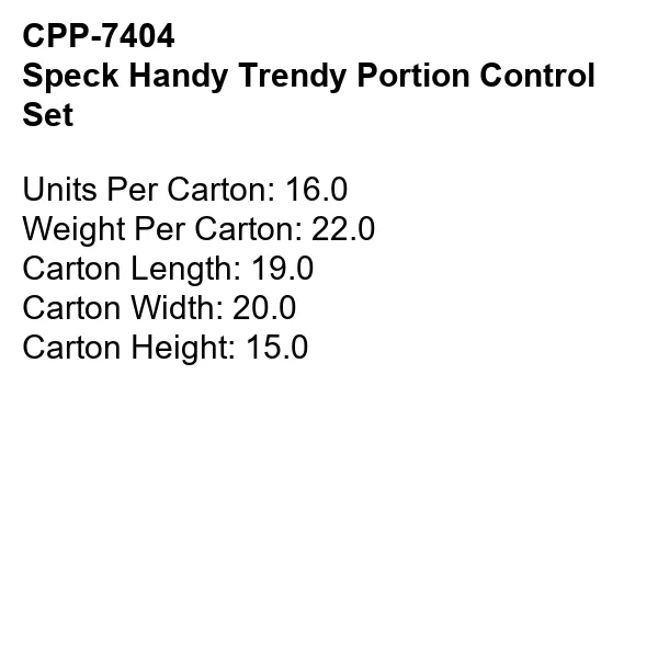 Speck Handy Trendy Portion Control Set 3