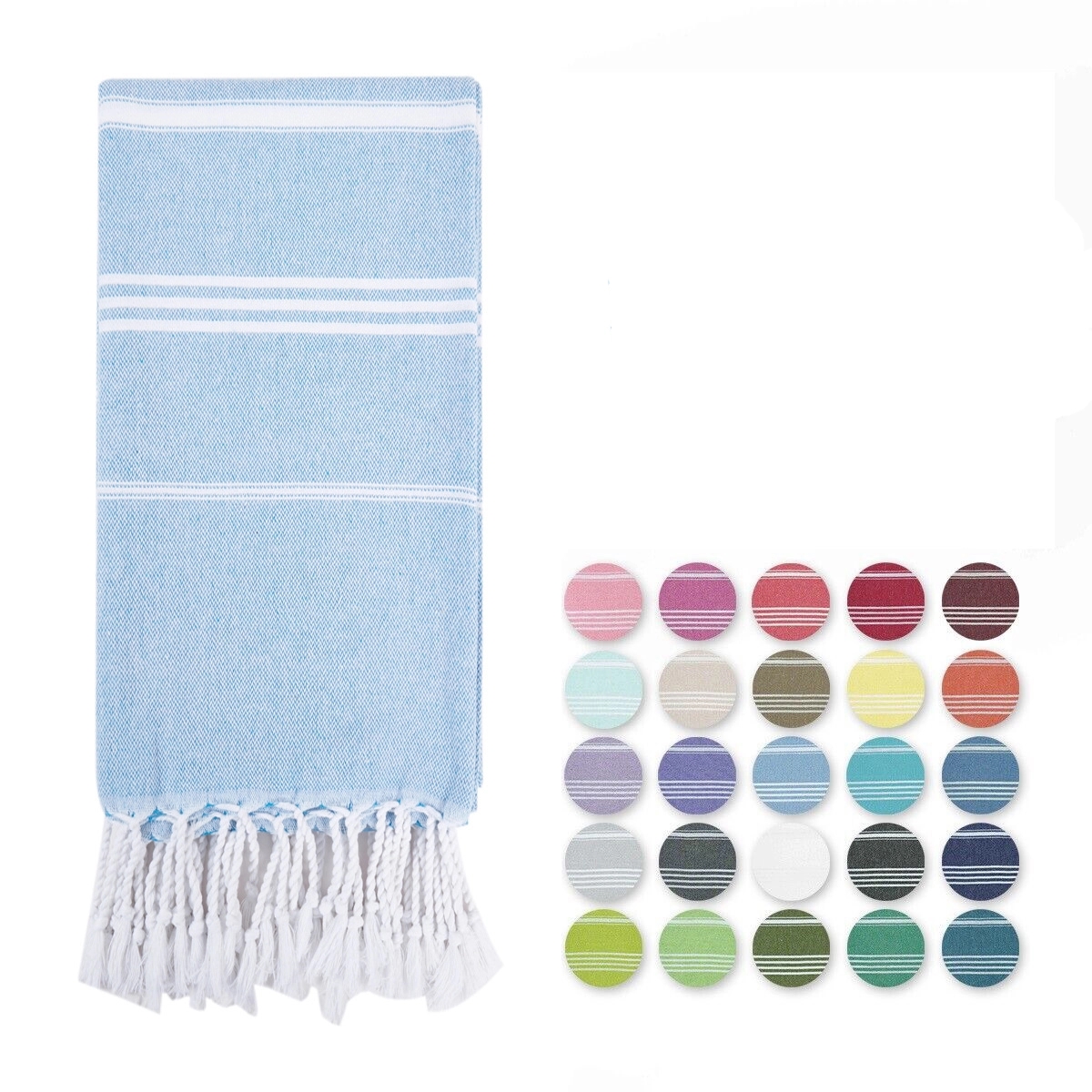 Turkish Jacquard Striped Beach Towel - 39.37'' x 70.87'' 6