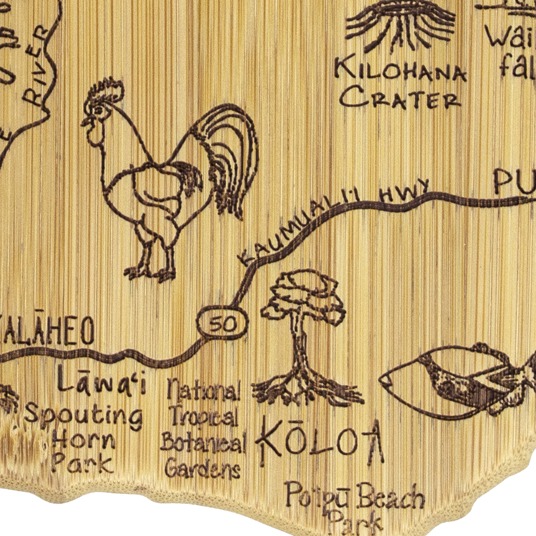 Destination Kauai Hawaii Cutting & Serving Board 3
