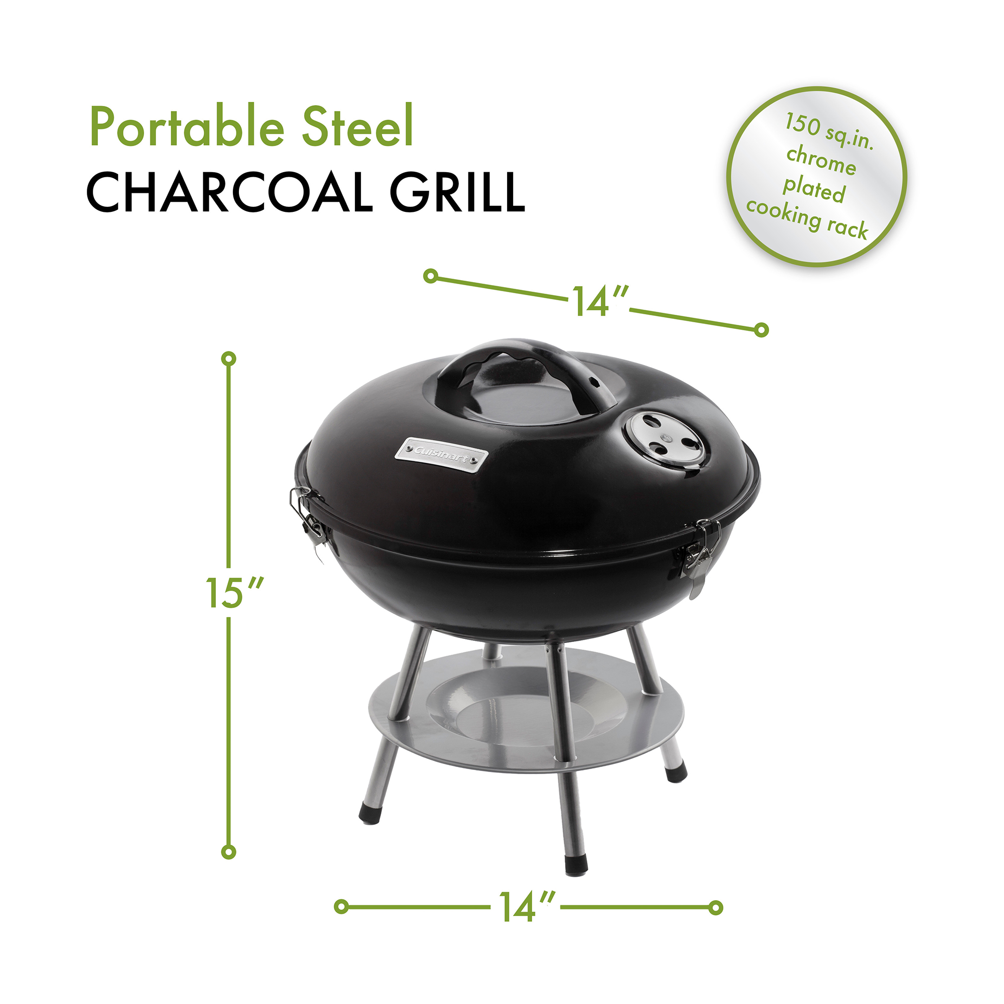 Cuisinart Outdoors® 14" Charcoal Grill 25
