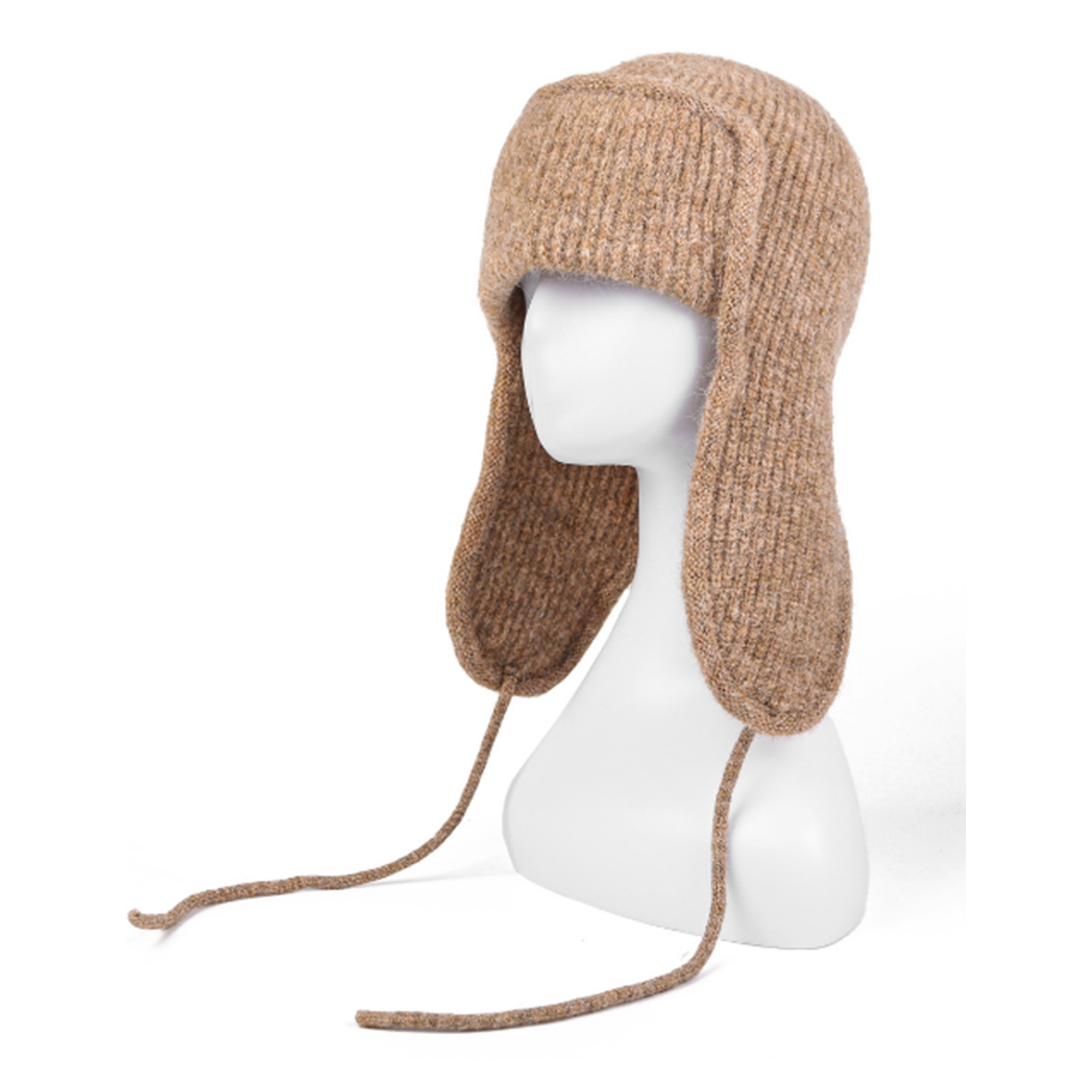 MOQ 50 PCS Soft Winter Women's Earmuffs Knitted Hat 7