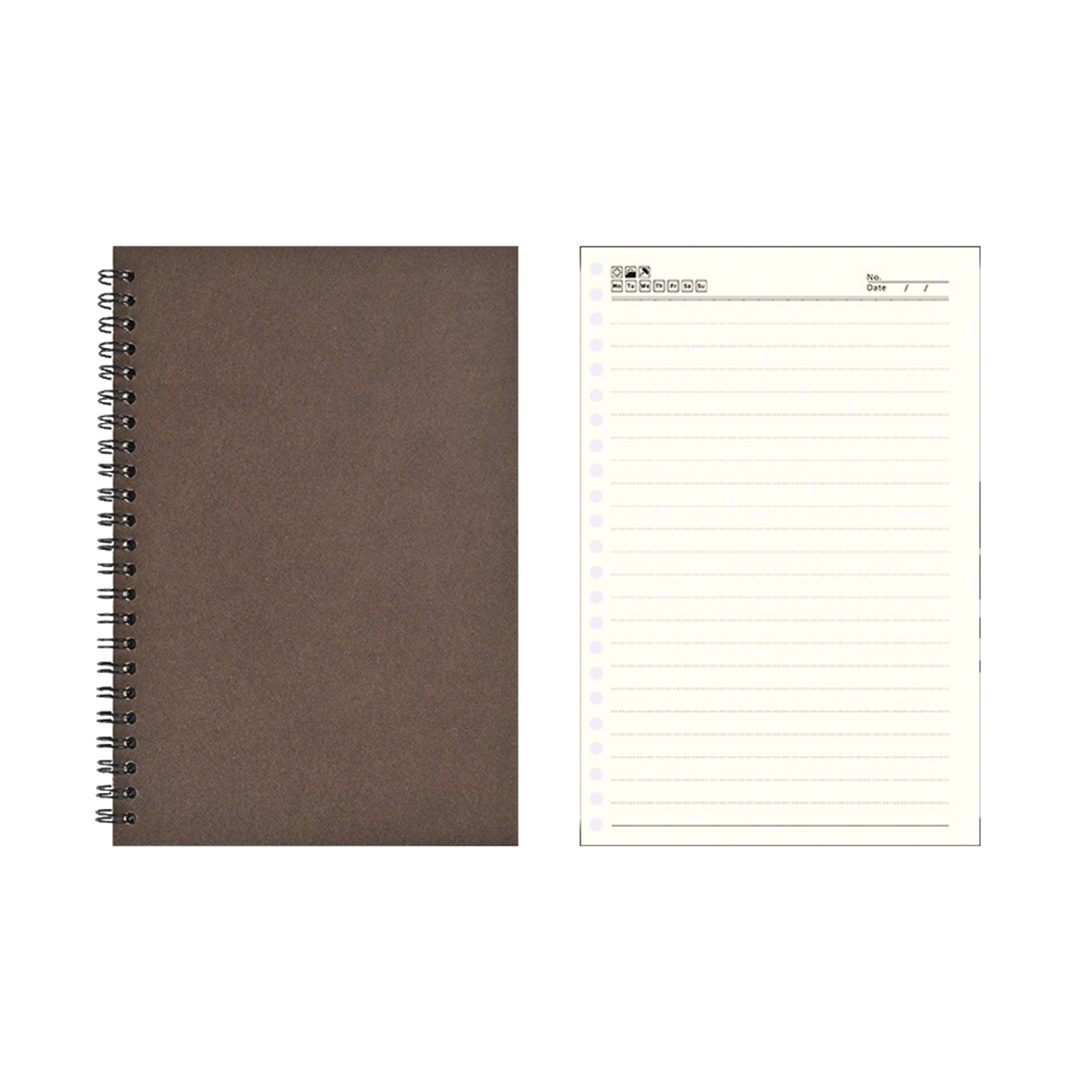A5 Spiral Notebook With Kraft Paper Cover 11