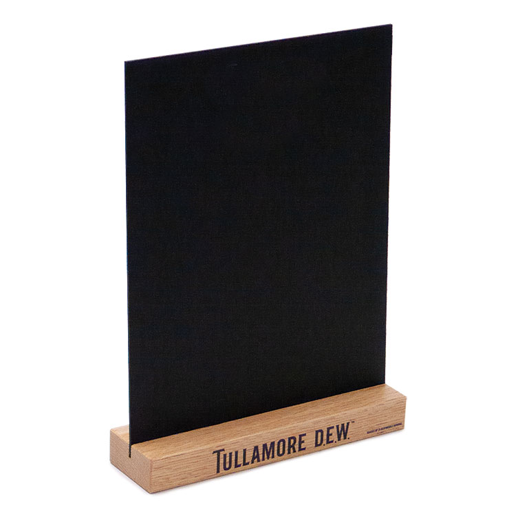 Countertop 2-Sided Chalkboard with Wood Base 8 5w x 11h