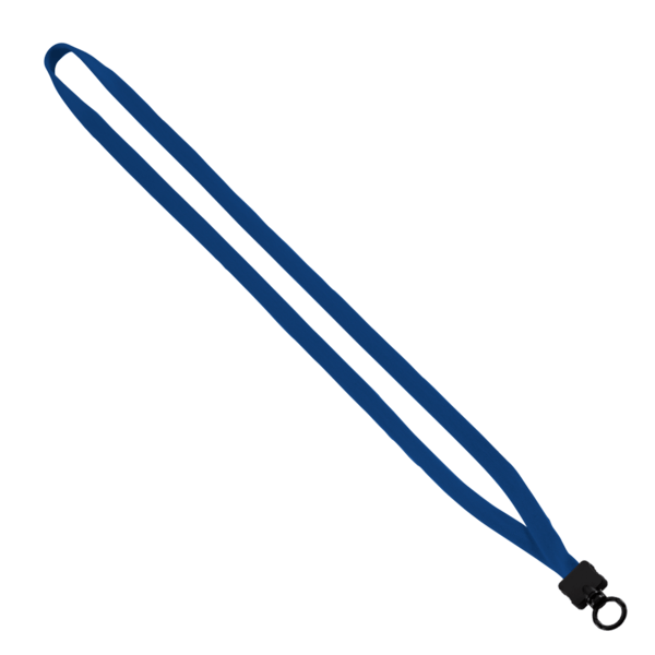 1/2" Cotton Lanyard with Plastic Clamshell & O-Ring 19
