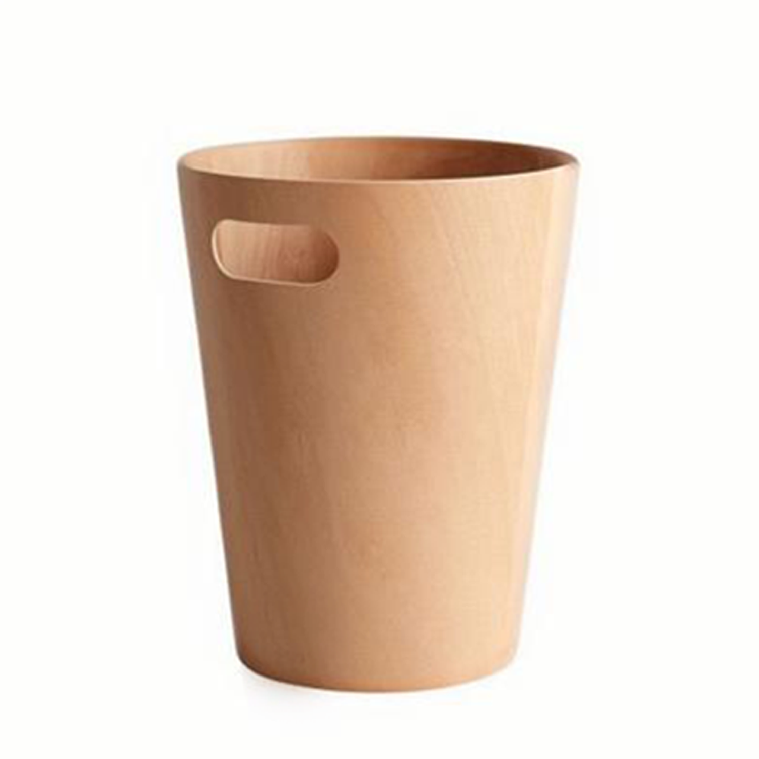 Simple Wooden Uncovered Trash Can for Home Living Room 8