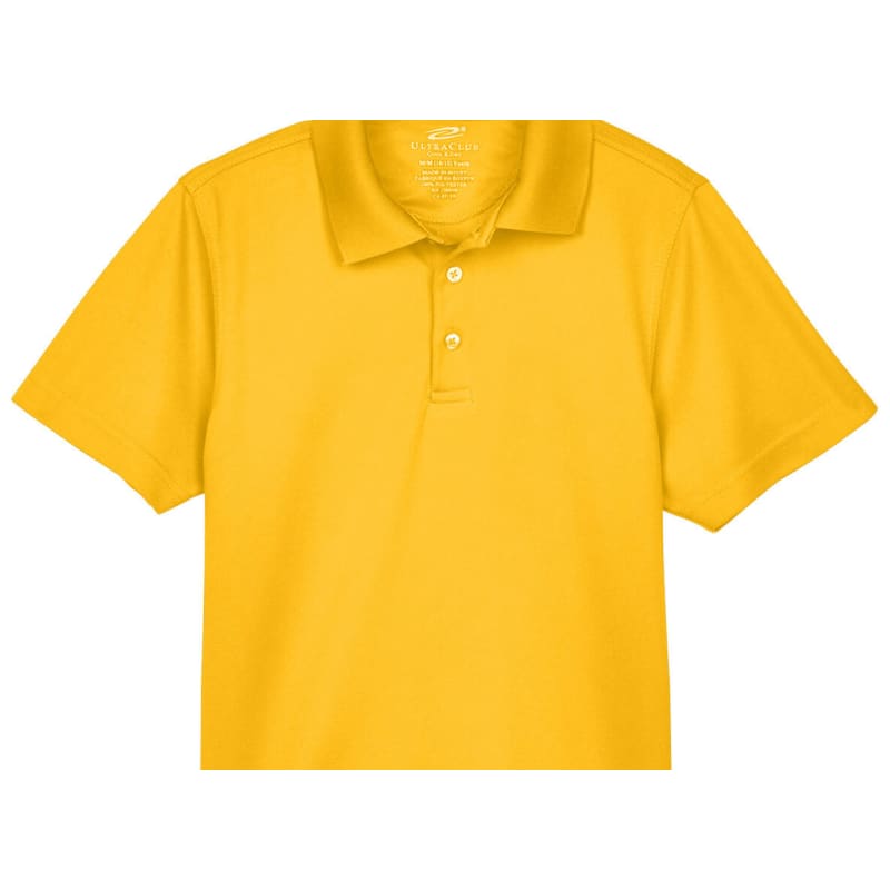 UltraClub Youth Cool & Dry Mesh Piqué Polo 24