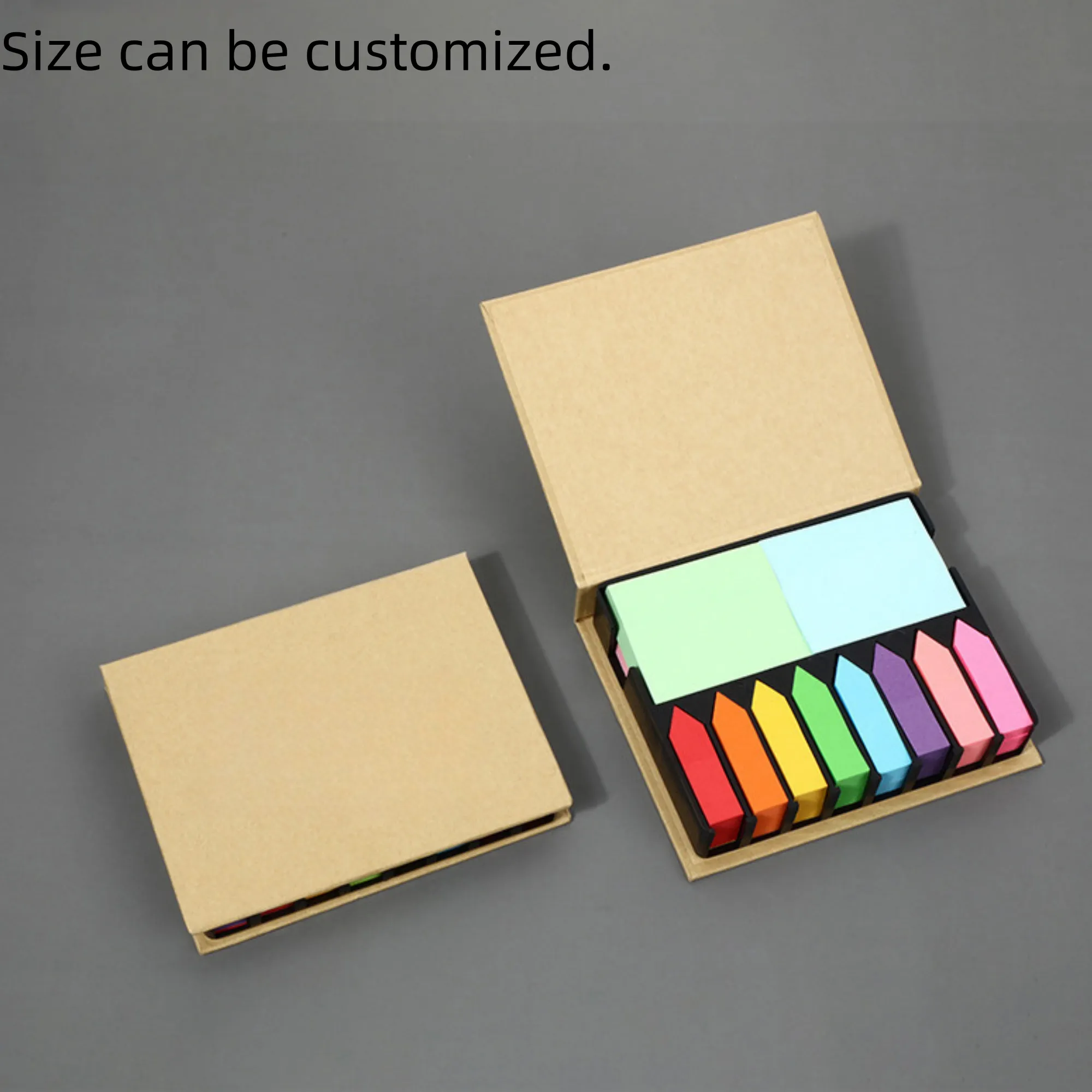 Kraft Paper Multi - Color Combo Memo Box 3