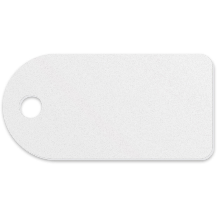 Plastic Key Tag .030 Compressed Laminated PVC (1"x2"), Full Colour 2