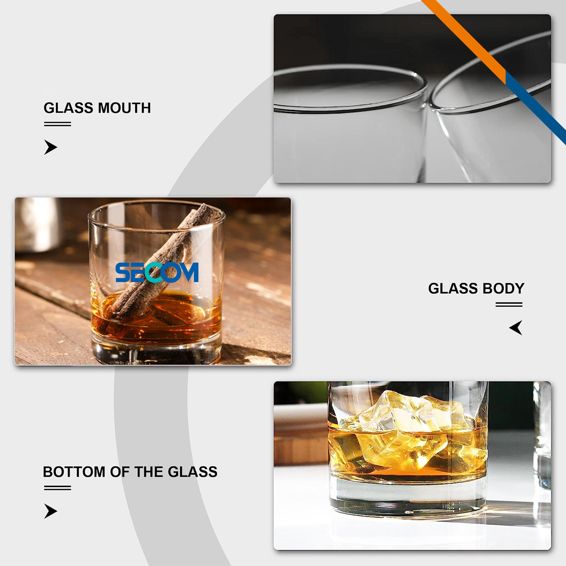 Libbey Atcha Scotch Glasses - 8 OZ. 6