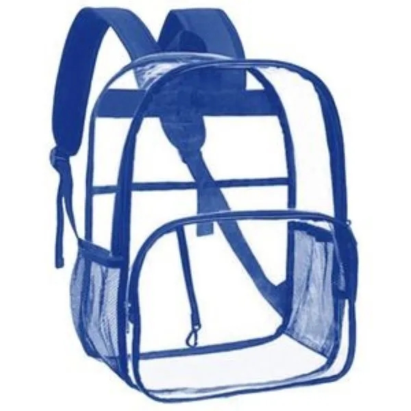 Water-Resistant Heavy Duty Clear PVC Transparent Backpack 2