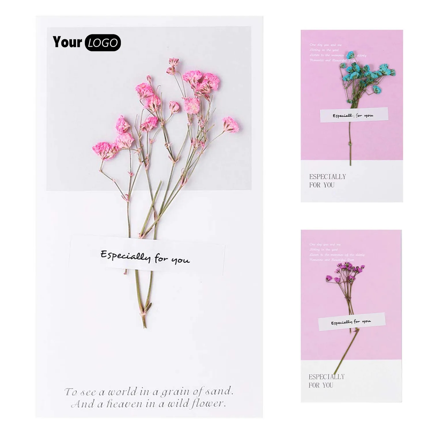 Creative Dried Flowers Card 1