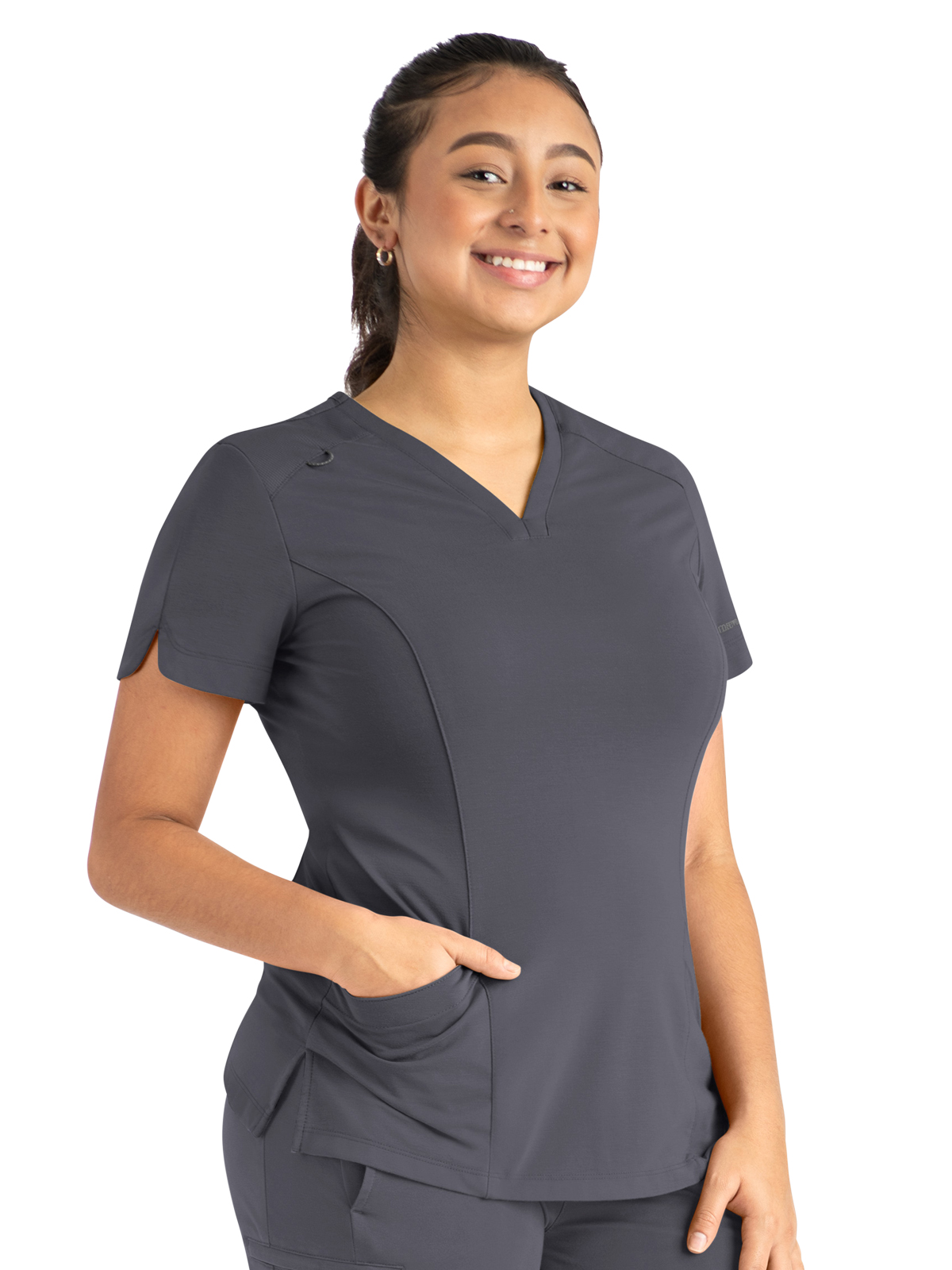 Maevn - Focus - Women's Two-Pocket Tulip-Neck Top 17