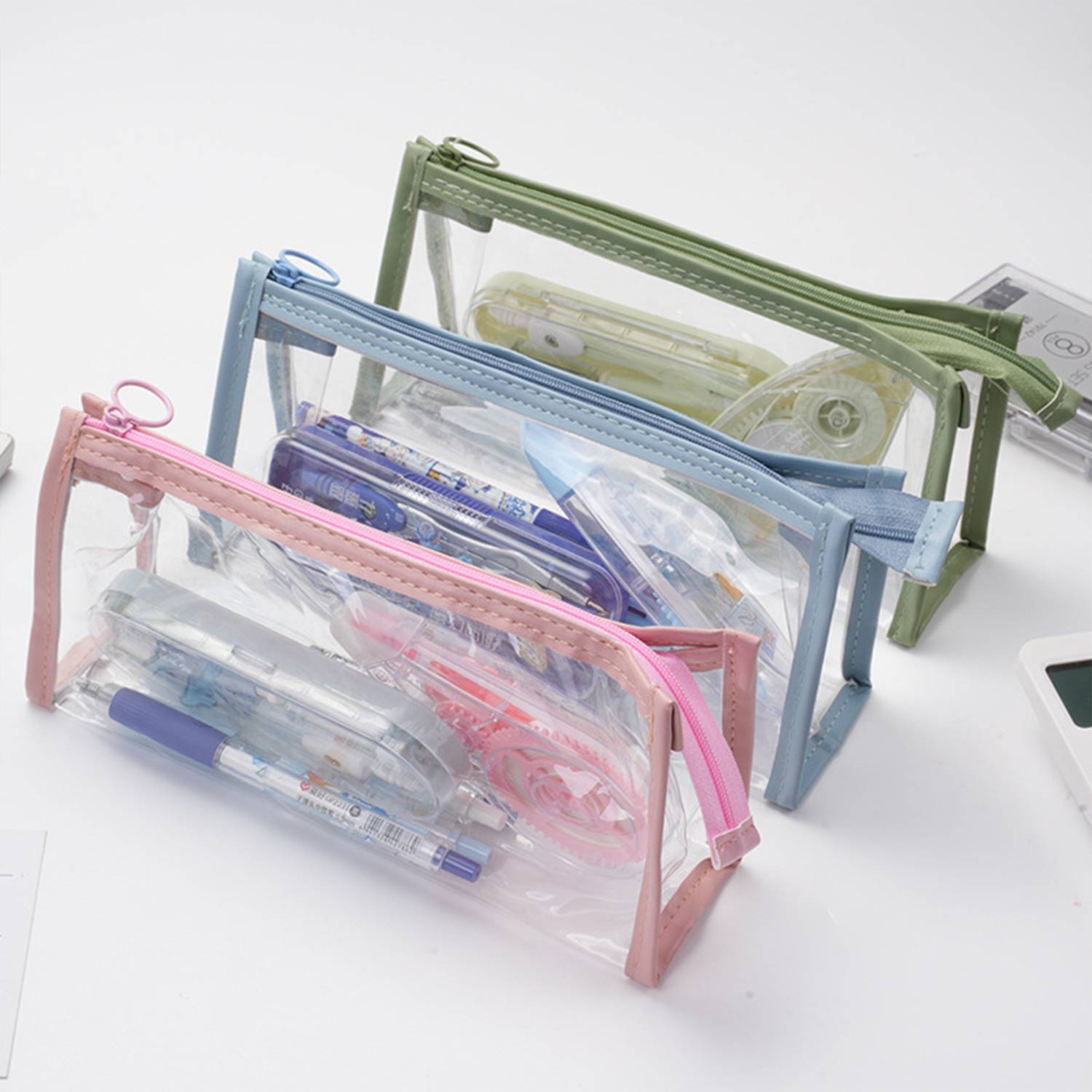 Clear PVC Zipper Pencil Bag 5