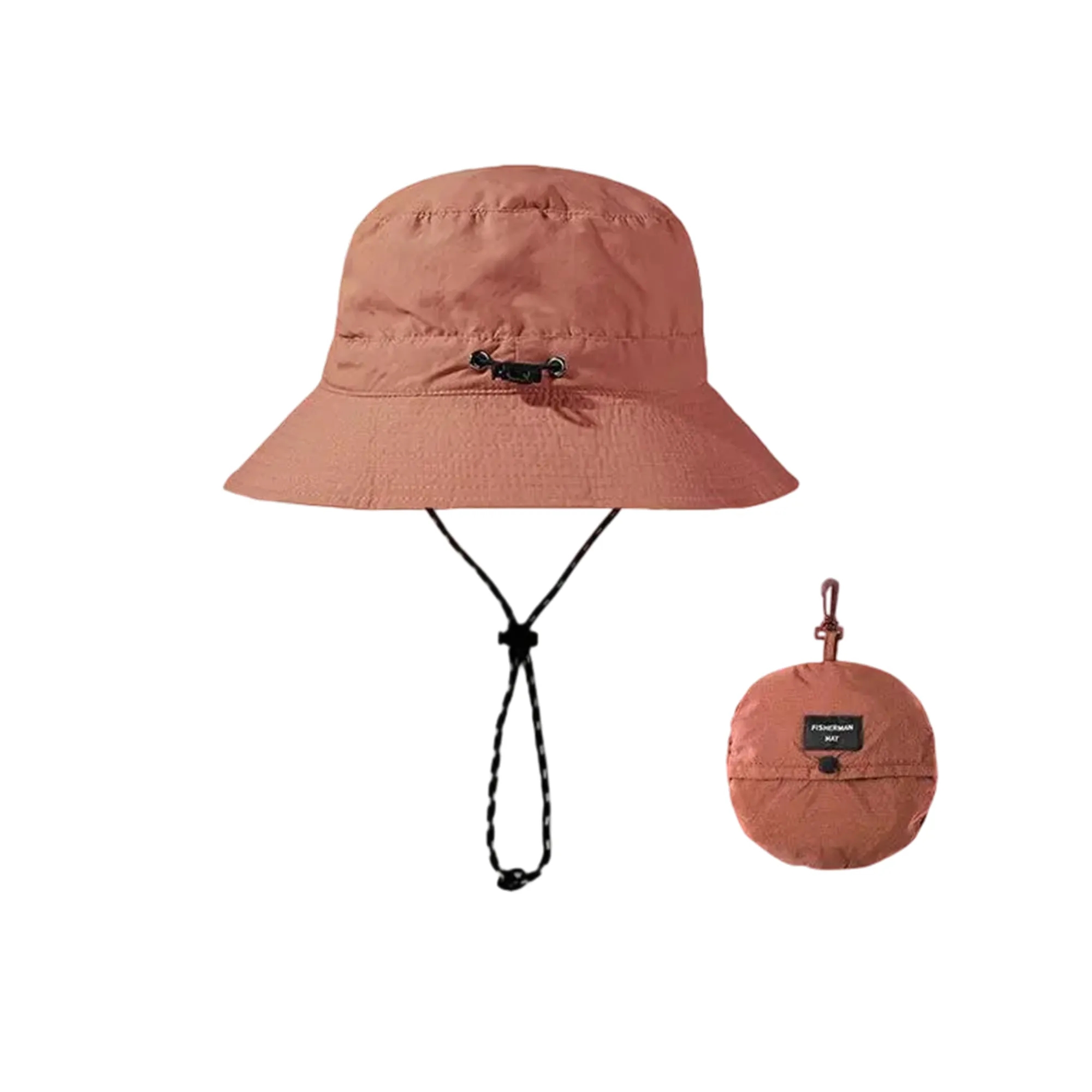 Waterproof Polyester Bucket Hat with Long Brim 2