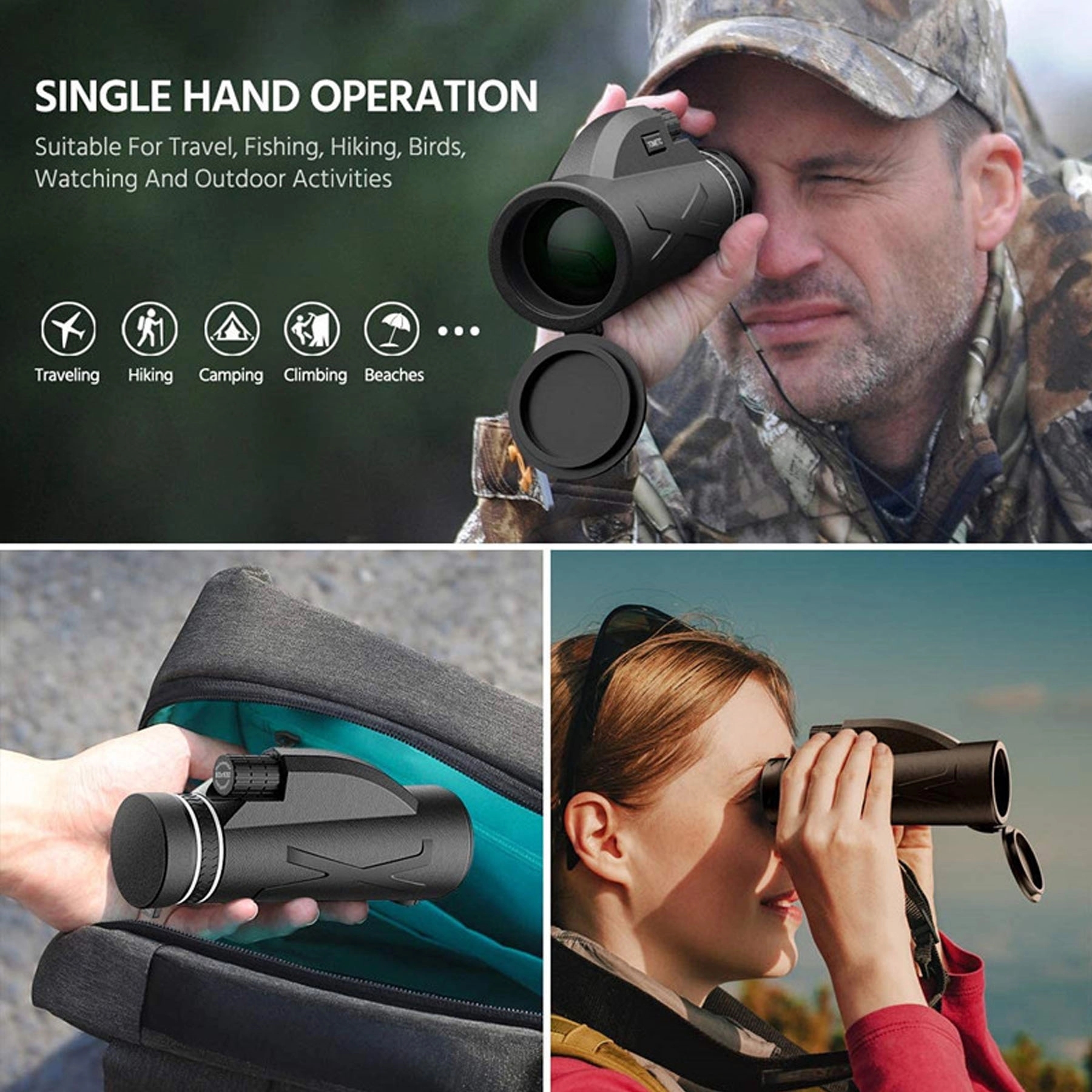 80X100 Outdoor Monocular Night Vision Telescope 4