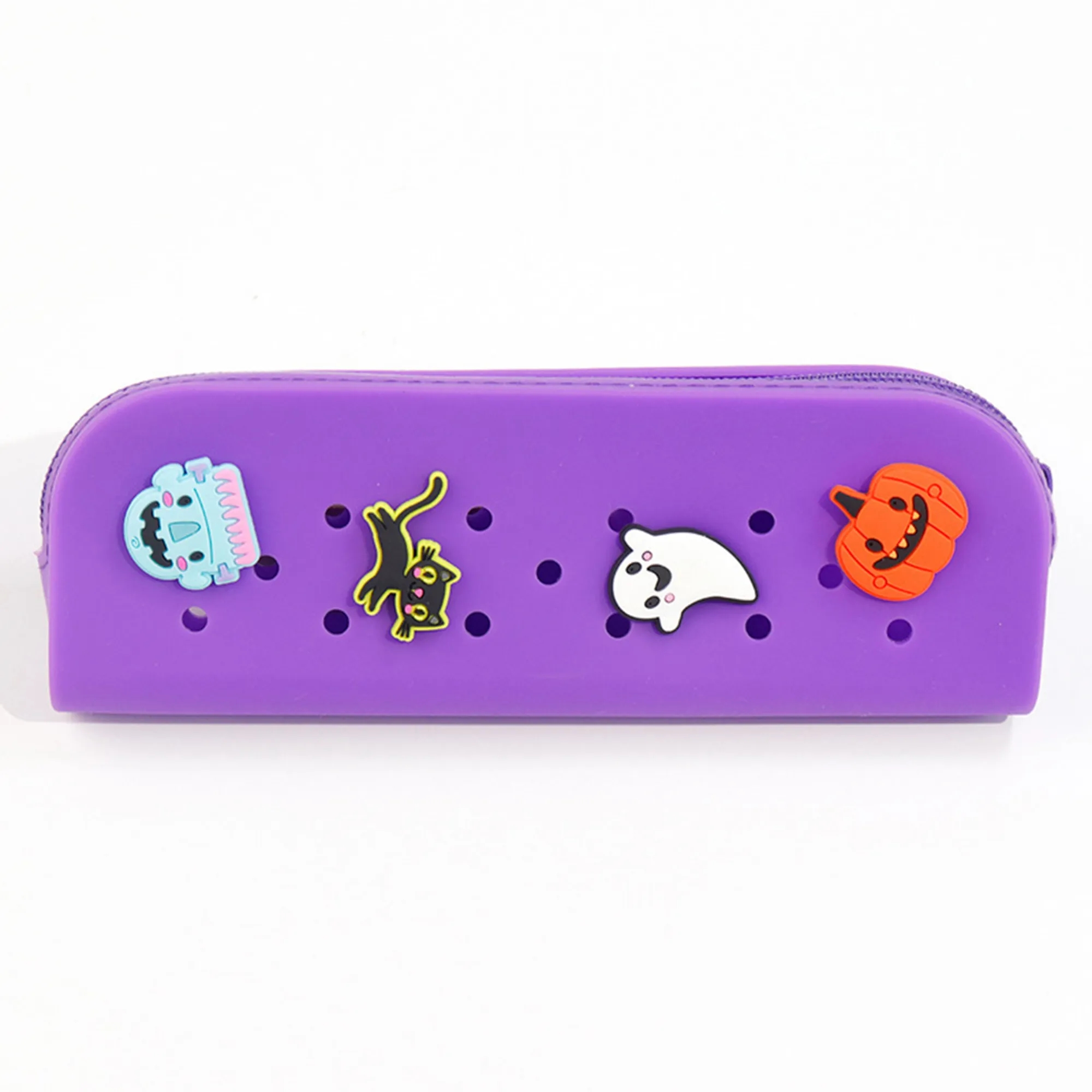 Custom Logo DIY Silicone Mesh Pencil Pouch 6