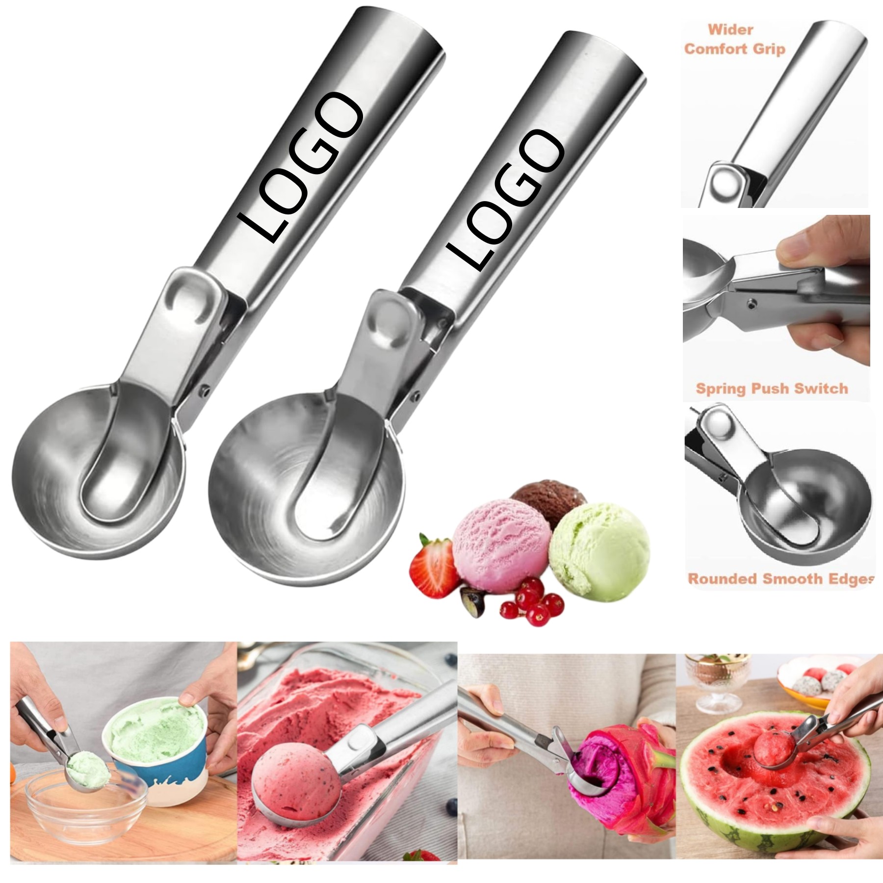 Stainless Steel Ice Cream Scoop