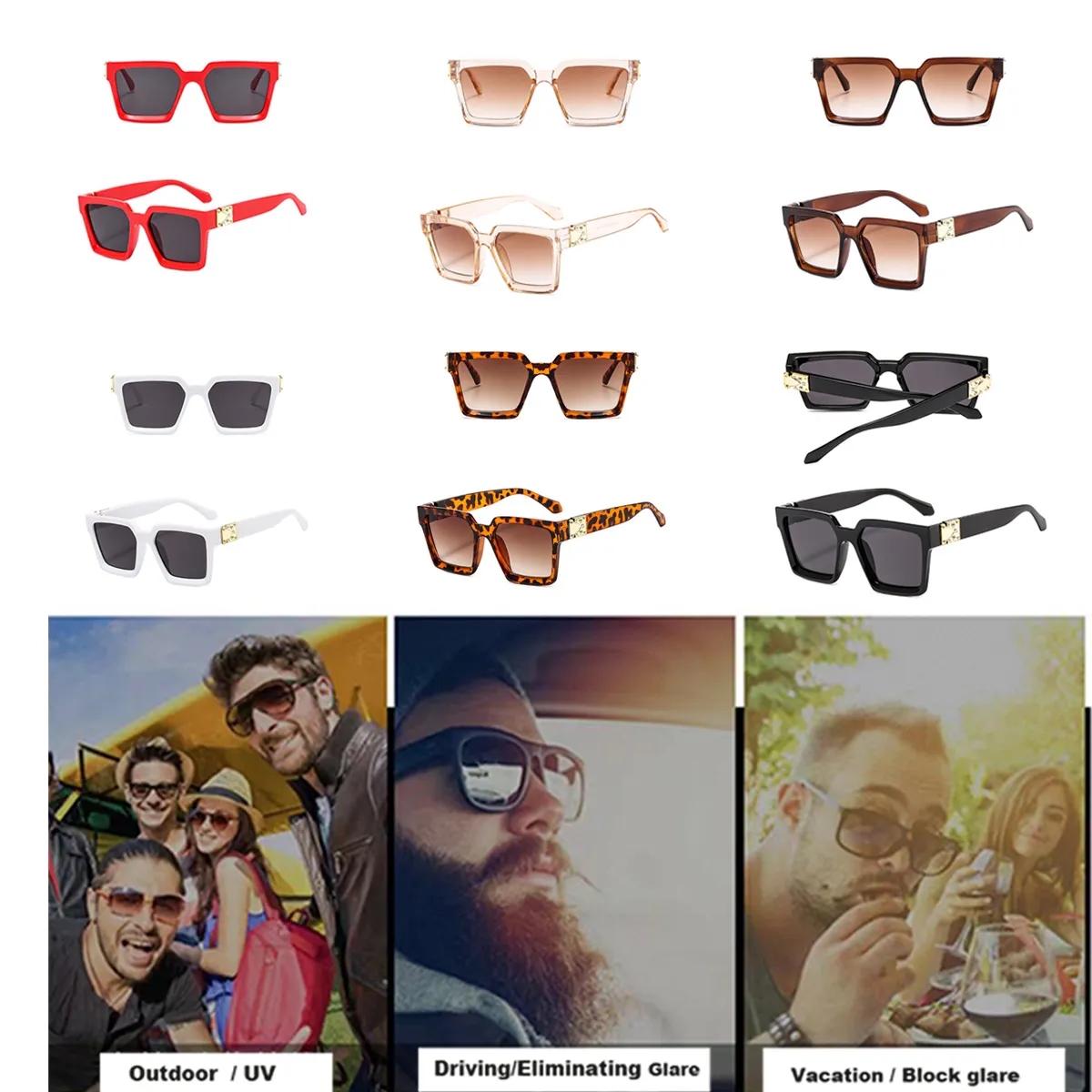 Chic Style W/ Fashion Square Sunglasses 4