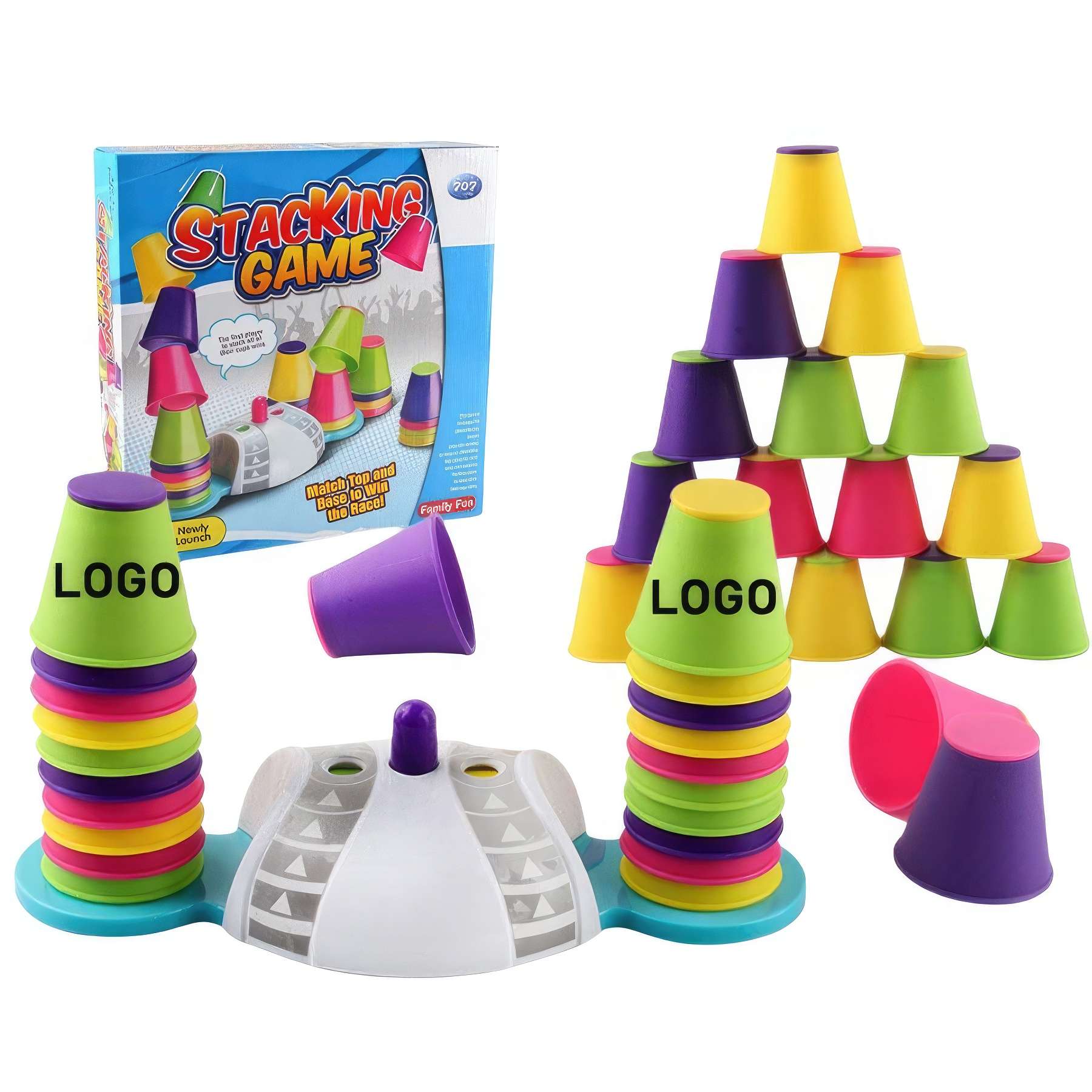 Parent-Child Stacking Cups Interactive Game Sets 3