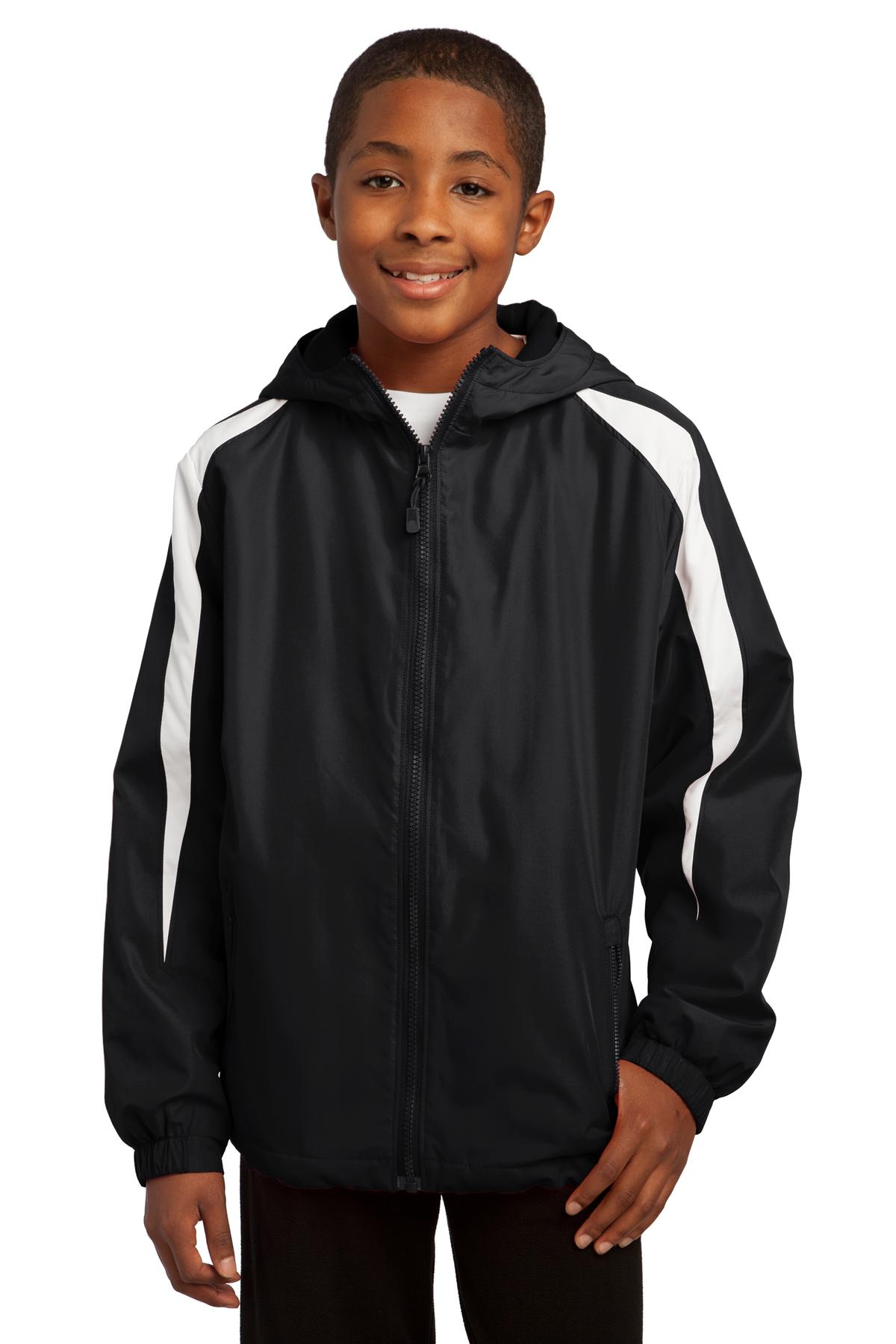 Sport-Tek Youth Fleece-Lined Colorblock Jacket. YST81 7