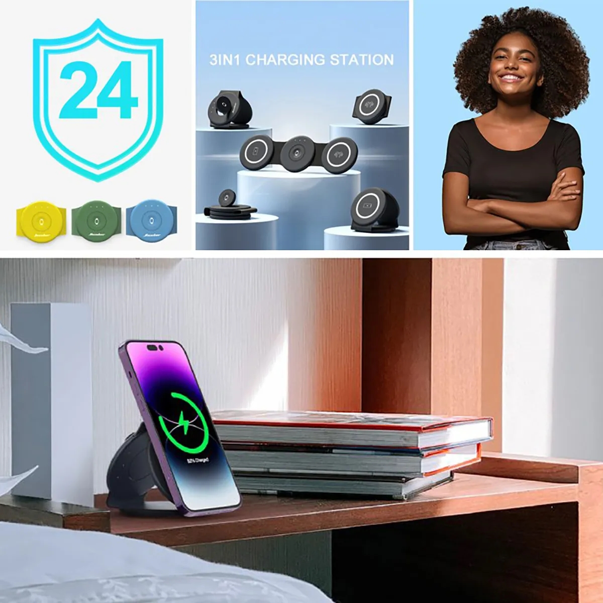 3 in 1 Magnetic Foldable Wireless Charging Station 5