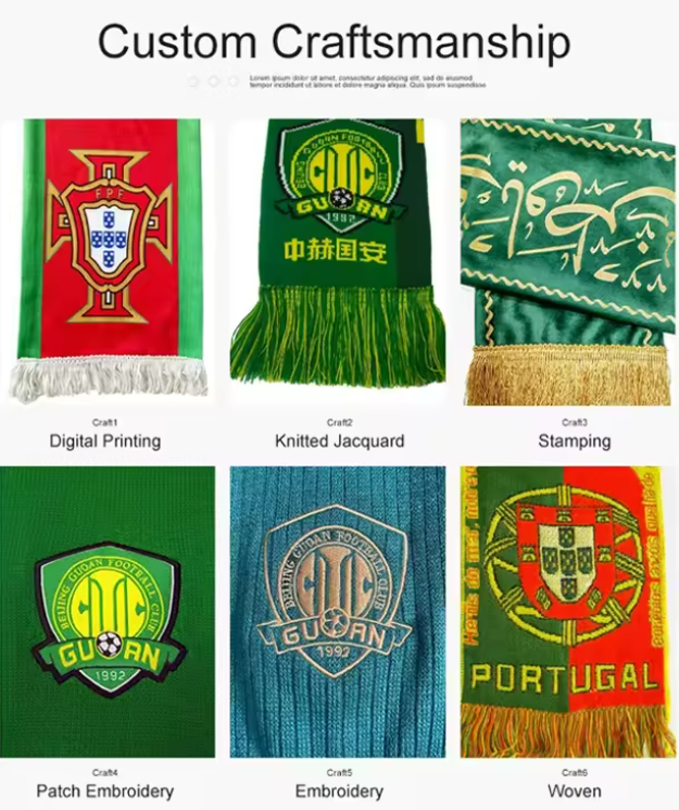 Acrylic Knit Soccer Scarf 3