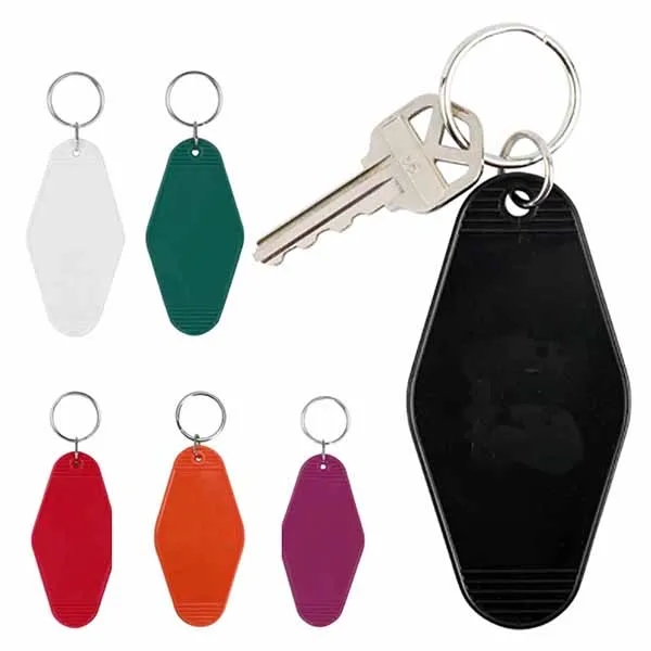 Plastic Hotel Key Tag Motel Keychain 5