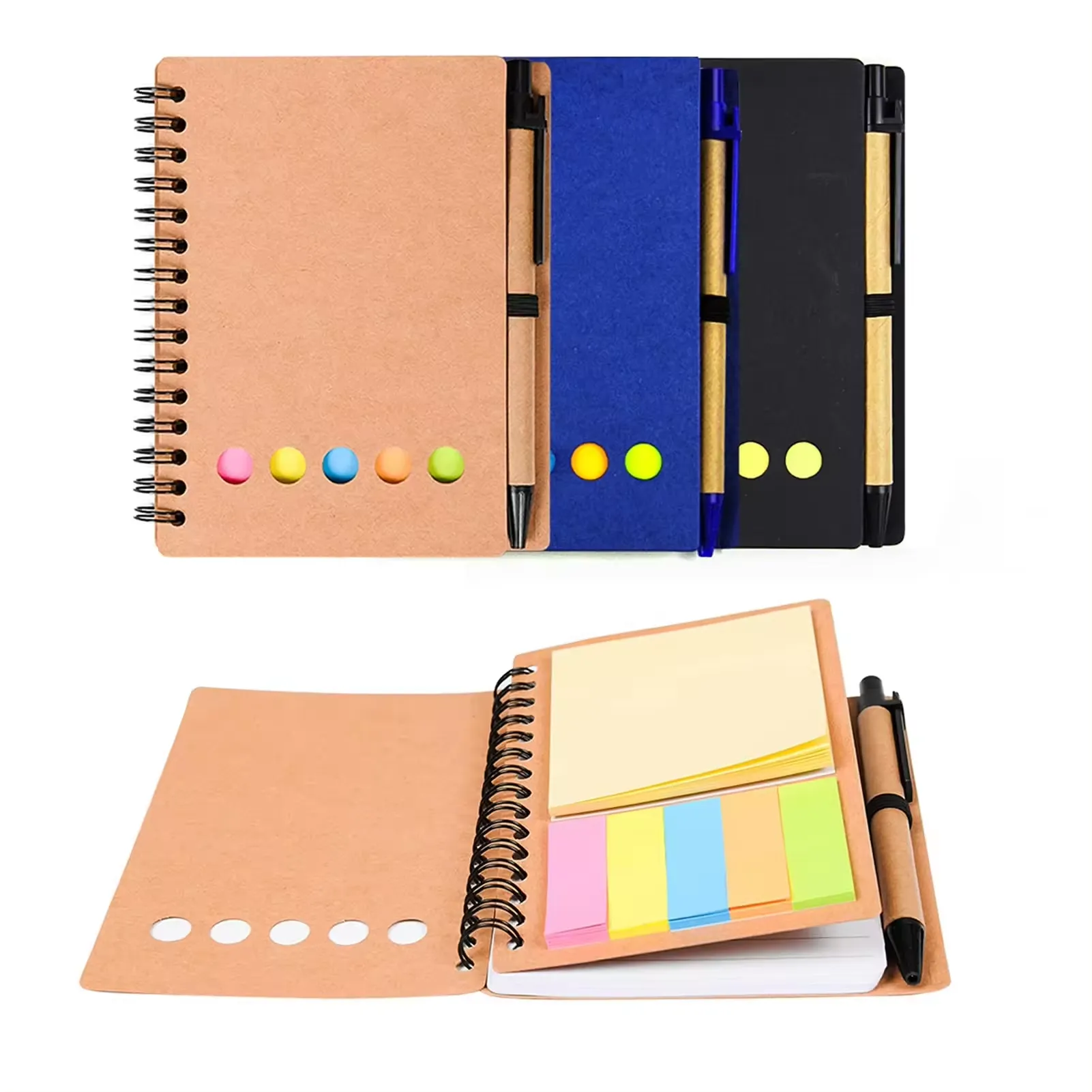 Eco-Recycled Journal w/Sticky Notes & Flags 2