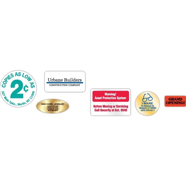 Labels - Circle, Polyester Film Stock 4