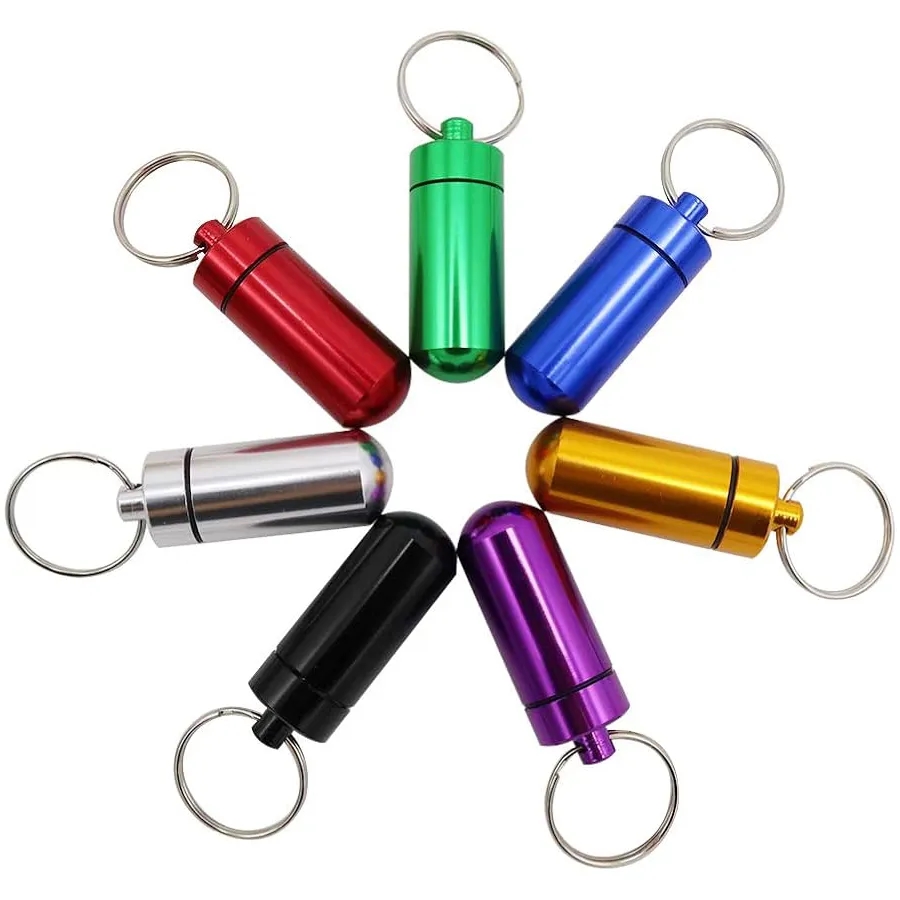 Aluminum Pill Case Keychain 4