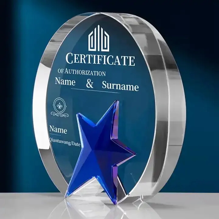 Crystal Blue Star Trophy 6