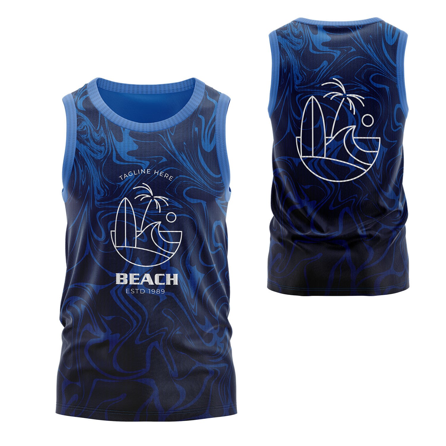 Unisex 150 GSM Pinhole Mesh Performance Sublimation Tank Tops 4
