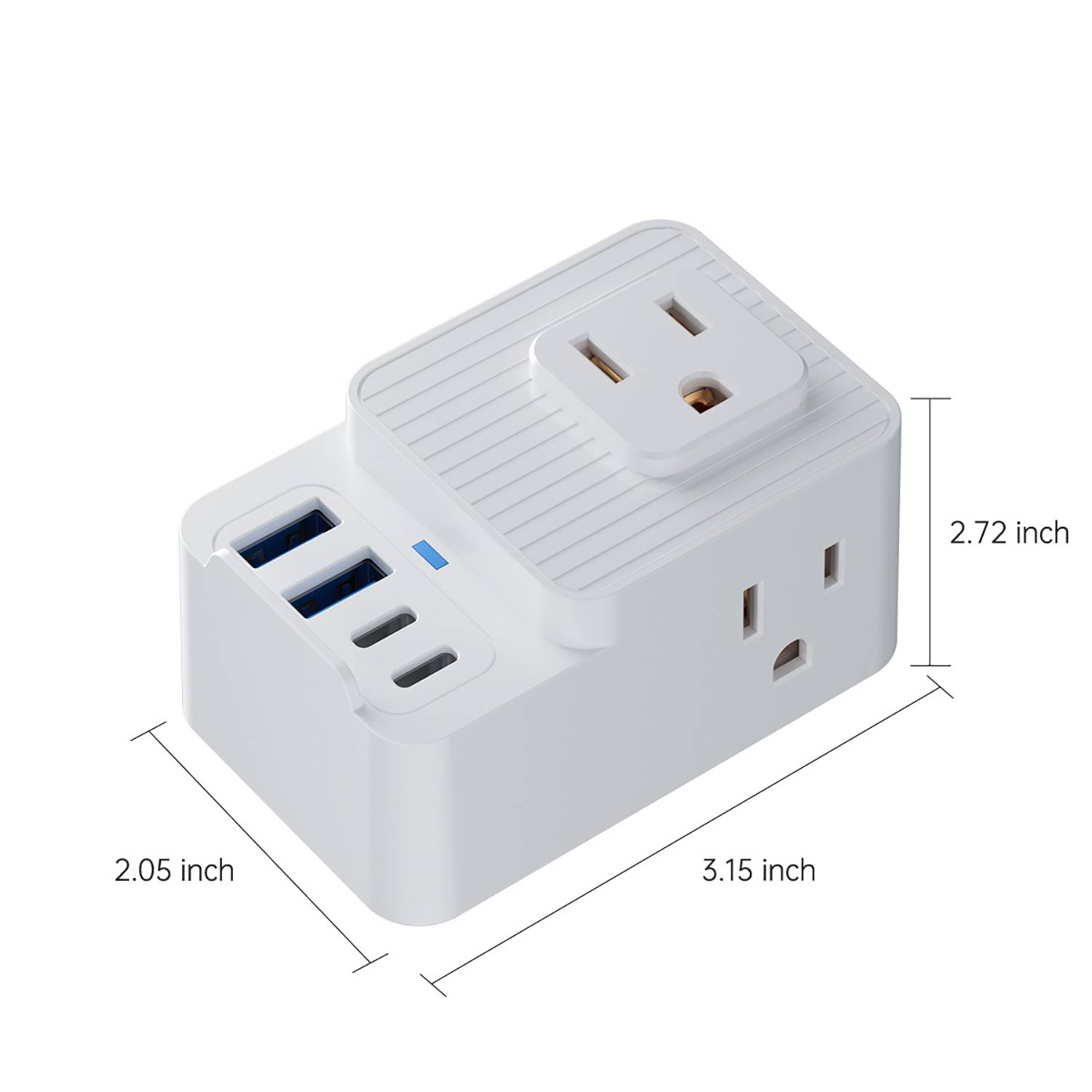 7-in-1 Portable Outlet Extender w/ Multiple Plugs 5
