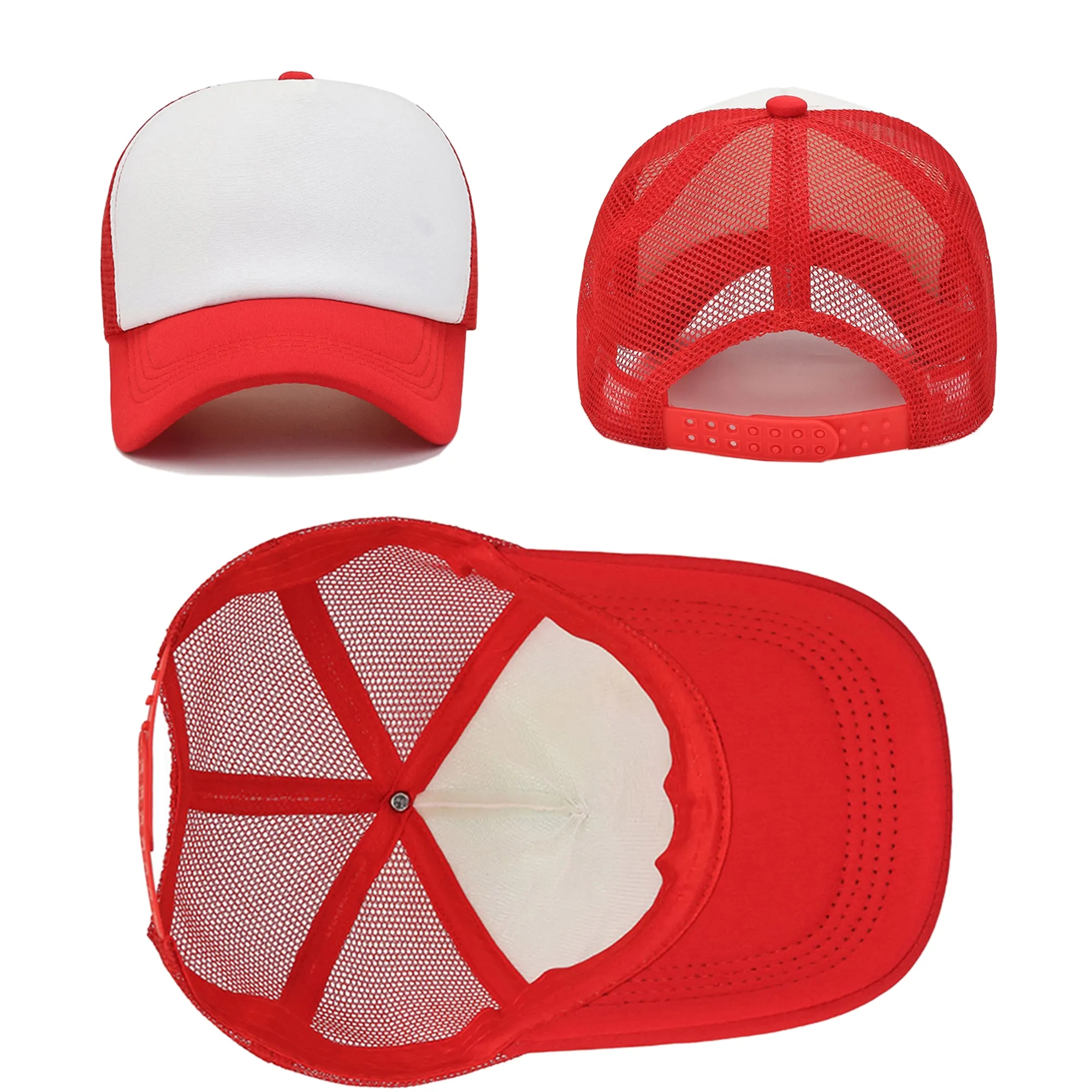 5 Panel Foam Mesh Back Trucker Cap with rope 4