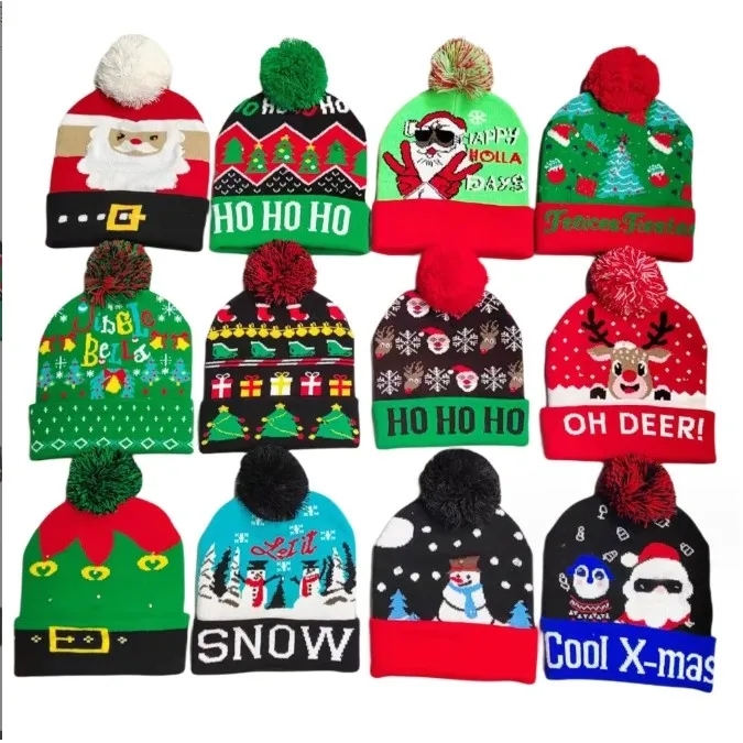 Christmas LED Beanie Hat 6